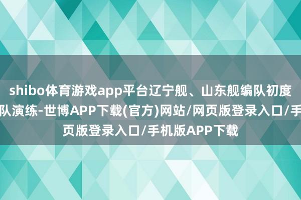 shibo体育游戏app平台辽宁舰、山东舰编队初度开展双航母编队演练-世博APP下载(官方)网站/网页版登录入口/手机版APP下载